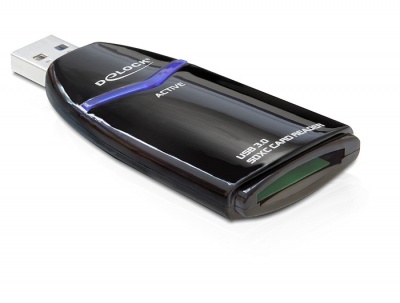 Imagine Cititor de carduri USB 3.0 SD / SDXC / MMC Single Slot, Delock 91716