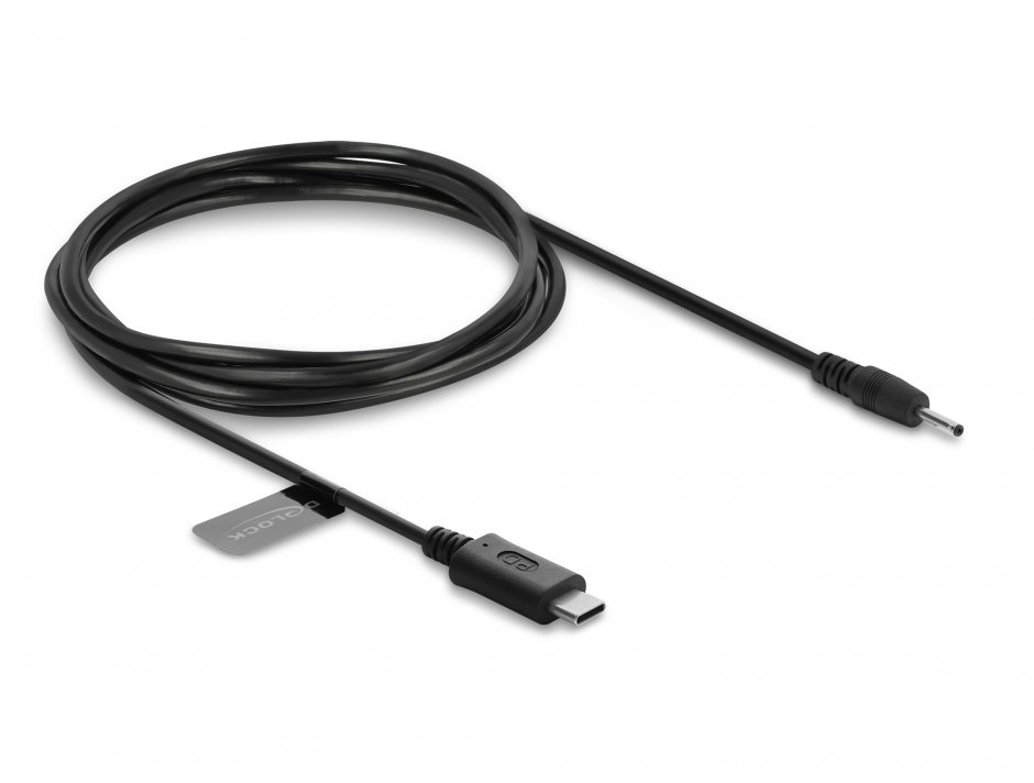 Imagine Cablu de alimentare USB type C 2.3V pentru aparate de ras electrice Braun MGK3335, MGK3010, MGK3020 1.5m, Delock 91794