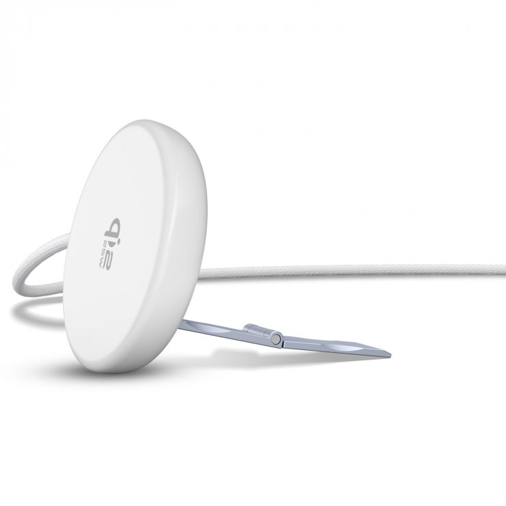 Imagine Incarcator magnetic Wireless Qi USB type C 25W cu stand, Goobay G80354