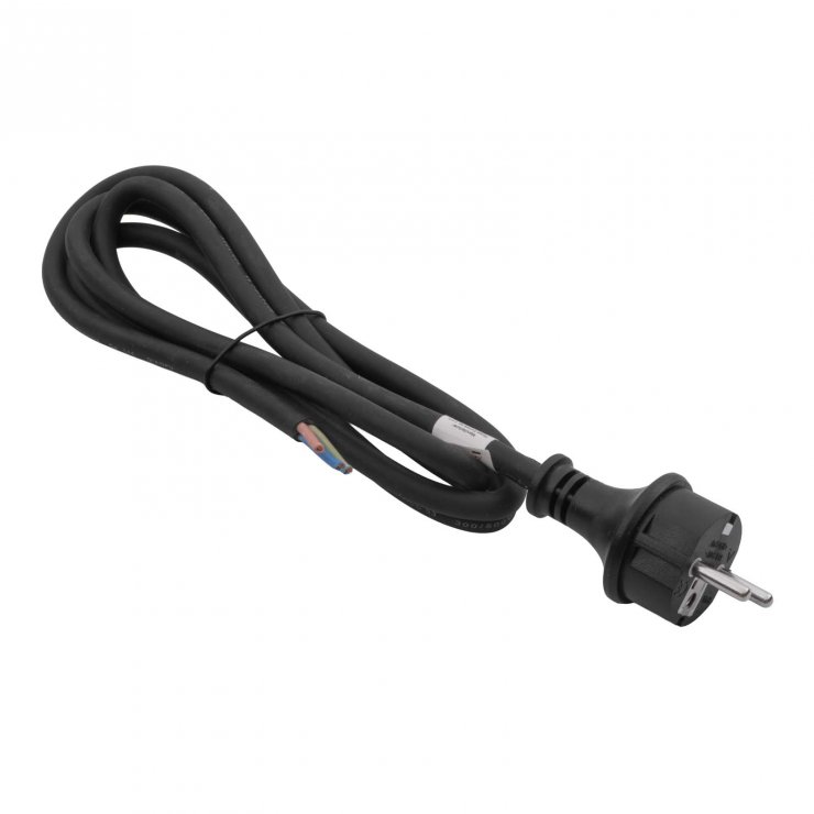 Imagine Cablu alimentare Schuko la fire deschise CU 3x1.5mm 1.8m, Akyga AK-OT-02S
