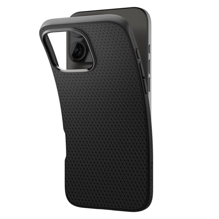 Imagine Husa pentru iPhone 16 Pro Matte Negru, Spigen Liquid Air