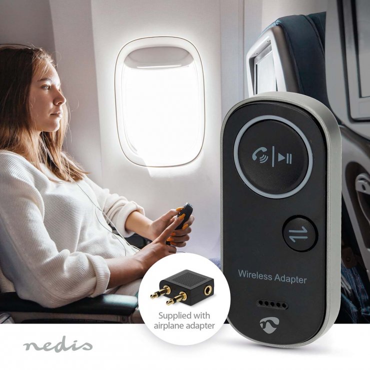 Imagine Bluetooth Transmitter Receiver, Nedis BTTC2500BK