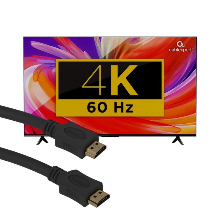 Imagine Cablu HDMI 4K60Hz 1m, Gembird CC-HDMI4L-1M