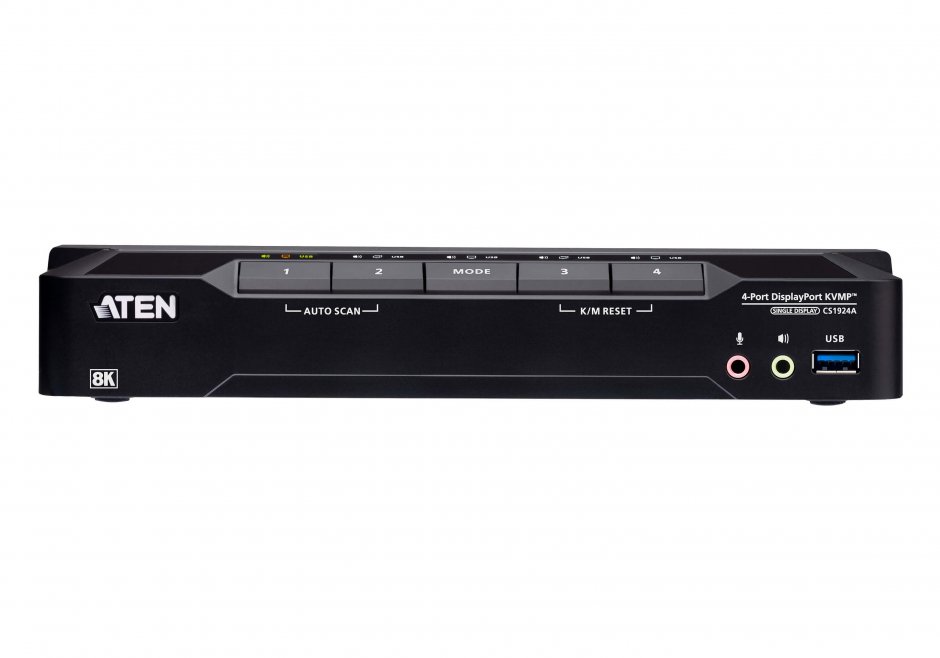 Imagine Switch KVMP 4 porturi DisplayPort 8K60Hz/4K240Hz USB 3.0, ATEN CS1924A