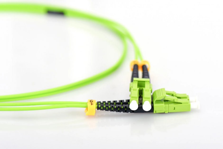 Imagine Cablu fibra optica Duplex Multimode LC - LC OM5 10m Verde, Digitus DK-2533-10-5