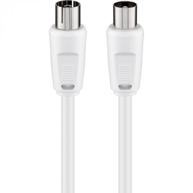 Imagine Cablu antena coaxial T-M 2.5m Alb, Goobay G11511