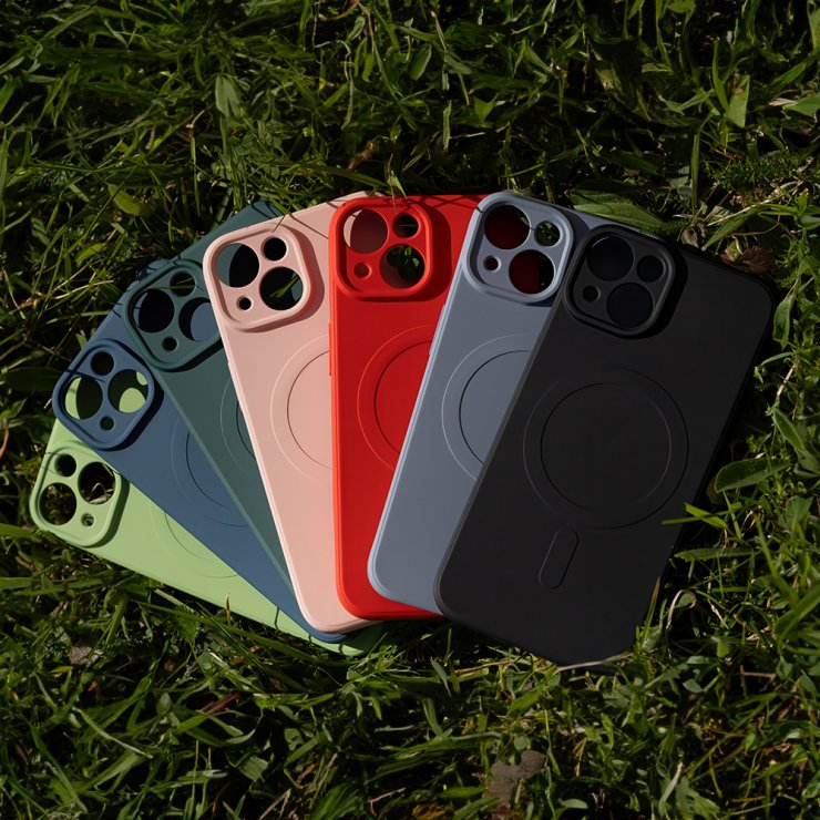 Imagine Husa pentru iPhone 16 compatibil MagSafe TPU Negru, TFO Simple Color Mag