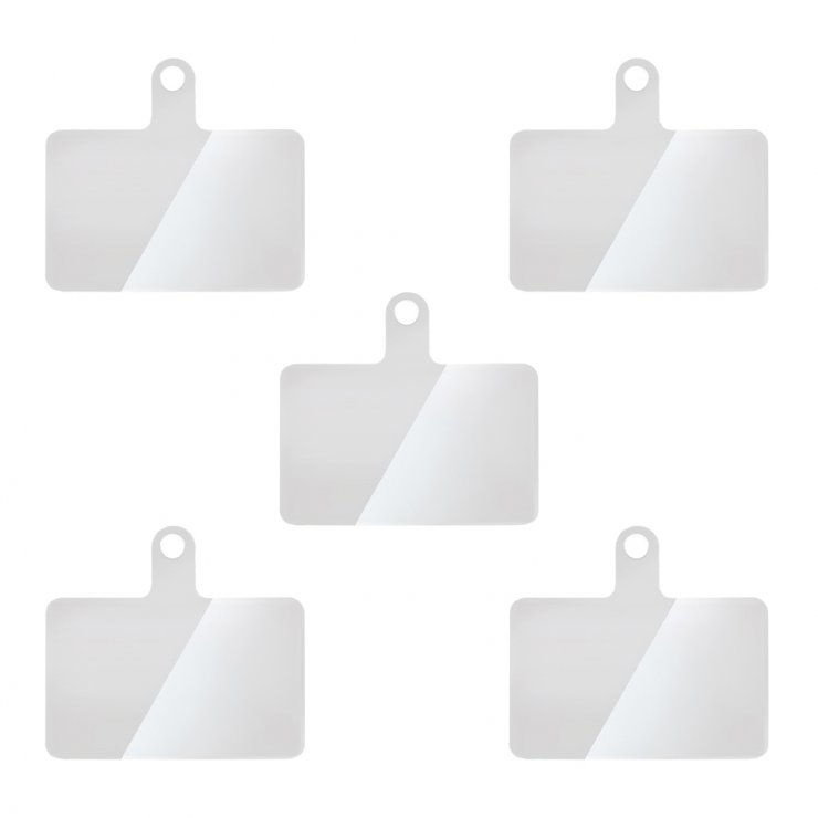 Imagine Set 5 placute transparente pentru prindere snur husa telefon, TFO