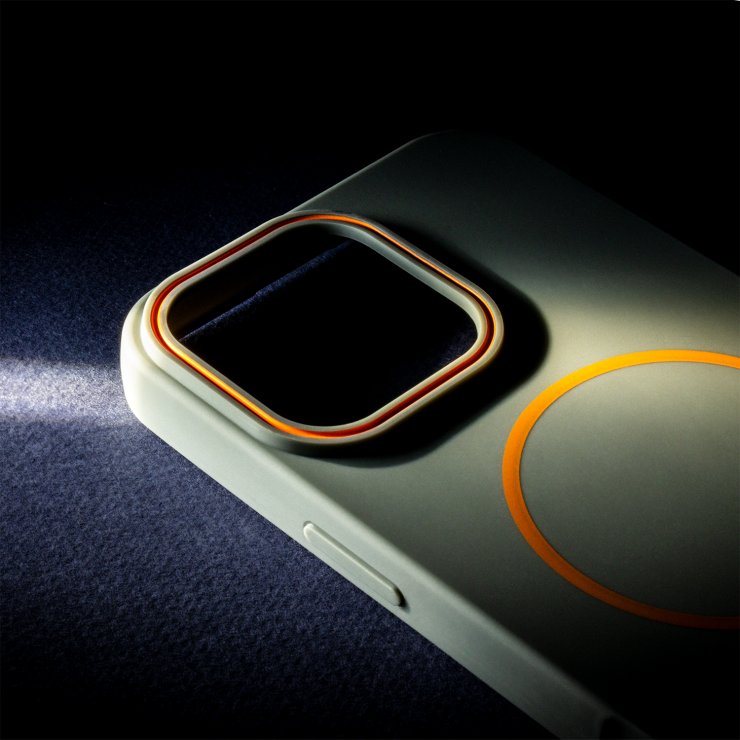 Imagine Husa pentru iPhone 15 compatibil MagSafe TPU Gri, TFO Loop Thin Mag