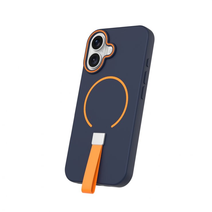 Imagine Husa pentru iPhone 15 compatibil MagSafe TPU Dark Blue, TFO Loop Thin Mag