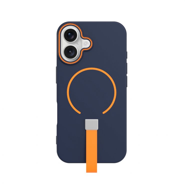 Imagine Husa pentru iPhone 15 compatibil MagSafe TPU Dark Blue, TFO Loop Thin Mag