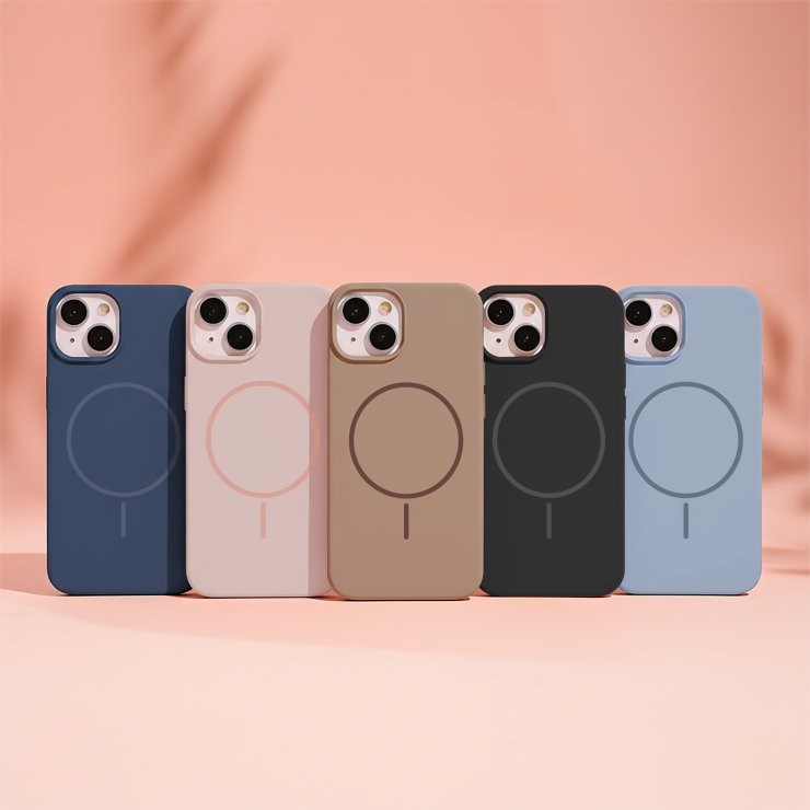 Imagine Husa pentru iPhone 17/ iPhone 18 compatibil MagSafe PC/Silicon Brown, TFO Silicone Thin Mag