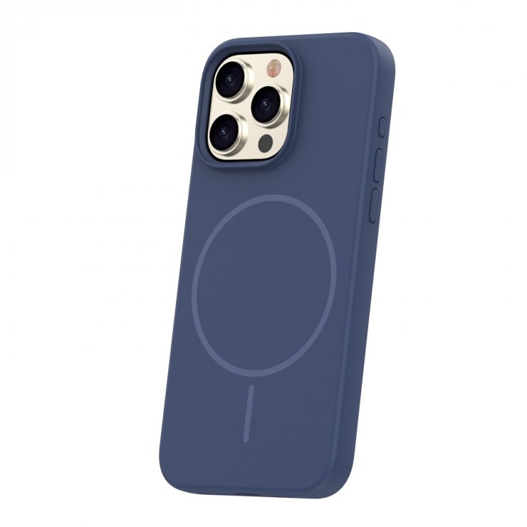 Imagine Husa pentru iPhone 16 Pro compatibil MagSafe PC/Silicon/TPU Dark Blue, TFO Silicone Thin Mag