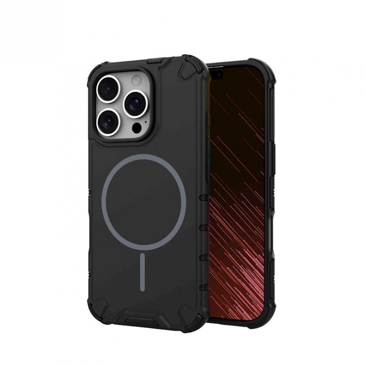 Imagine Husa pentru iPhone 15 Pro Defender 2in1 compatibil MagSafe PC/TPU Negru, TFO