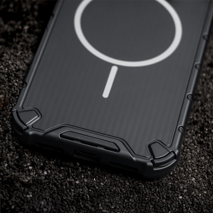 Imagine Husa pentru iPhone 15 Pro Defender 2in1 compatibil MagSafe PC/TPU Negru, TFO