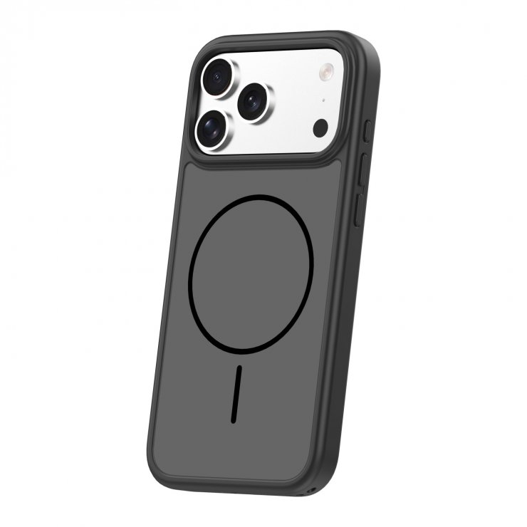 Imagine Husa pentru iPhone 17 Pro/iPhone 18 Pro compatibil MagSafe PC/TPU Negru, TFO Frame Thin Mag