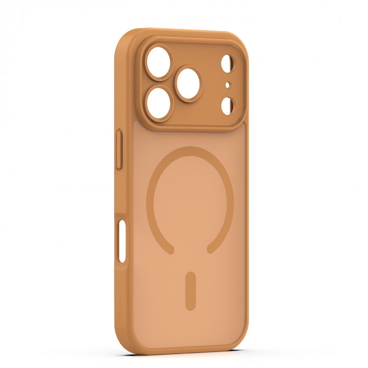 Imagine Husa pentru iPhone 17 Pro/iPhone 18 Pro compatibil MagSafe PC/TPU Brown, TFO Mag Matt