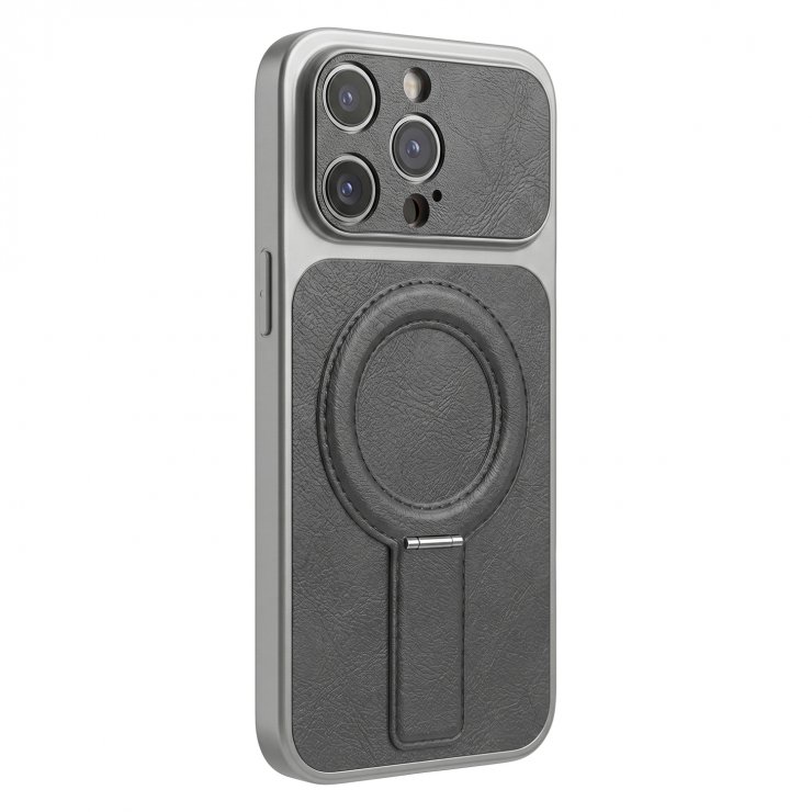 Imagine Husa pentru iPhone 17 Pro compatibil MagSafe PC/TPU Gri, TFO Luxgrip Mag