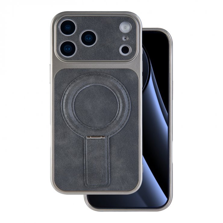 Imagine Husa pentru iPhone 17 Pro compatibil MagSafe PC/TPU Gri, TFO Luxgrip Mag