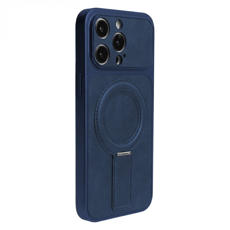 Imagine Husa pentru iPhone 16 Pro Max compatibil MagSafe PC/TPU Dark Blue, TFO Luxgrip Mag