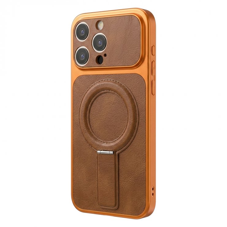 Imagine Husa pentru iPhone 17 Pro compatibil MagSafe PC/TPU Orange, TFO Luxgrip Mag