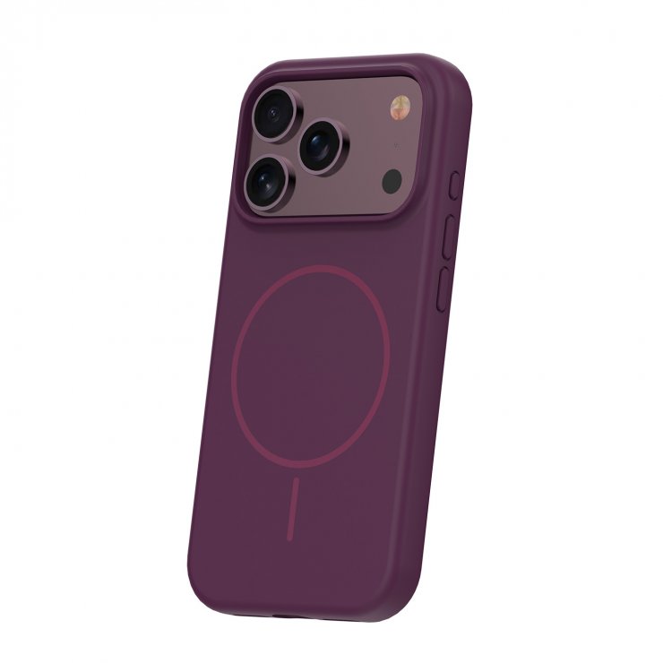 Imagine Husa pentru iPhone 17 Pro/ iPhone 18 Pro compatibil MagSafe PC/Silicon/TPU Dark Cherry, TFO Silicone Thin Mag