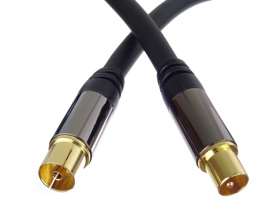 Imagine Cablu prelungitor coaxial antena 75Ohm (135dB) T-M 5m, kjqiec5
