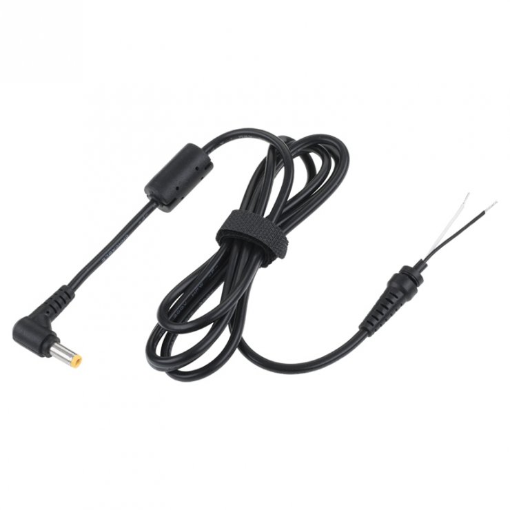 Imagine Cablu alimentare DC unghi 5.5x2.5mm la fire deschise 1.5m, KOM0262