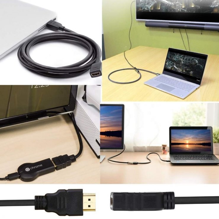 Imagine Cablu prelungitor HDMI v1.4 T-M 10m Negru, KPHDMF10