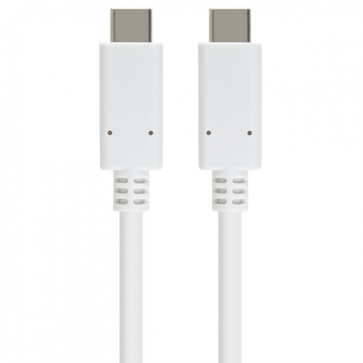 Imagine Cablu USB 3.2 type C la USB type C T-T 1m Alb, ku31cc1w