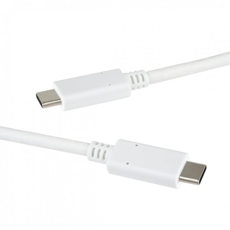 Imagine Cablu USB 3.2 type C la USB type C T-T 1m Alb, ku31cc1w