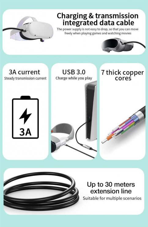 Imagine Cablu prelungitor USB 3.2 type C activ cu alimentare T-M 25m, ku31rep25al