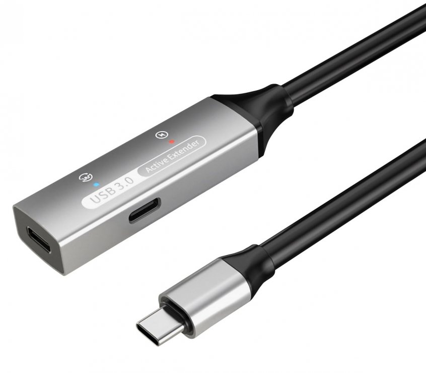 Imagine Cablu prelungitor USB 3.2 type C activ cu alimentare T-M 30m, ku31rep30al