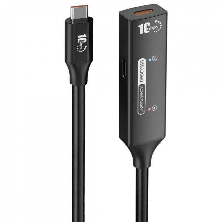Imagine Cablu prelungitor USB type C 10Gbps activ M-T 10m, ku31rep10bl