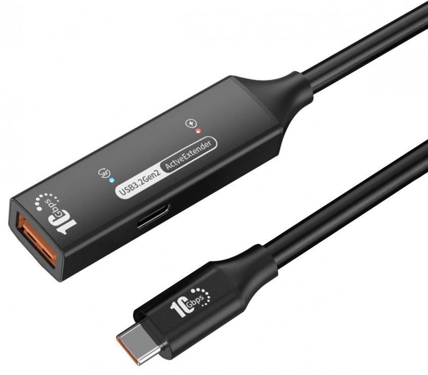 Imagine Cablu prelungitor USB-A la USB type C 10Gbps activ M-T 7m, ku3rep7bl