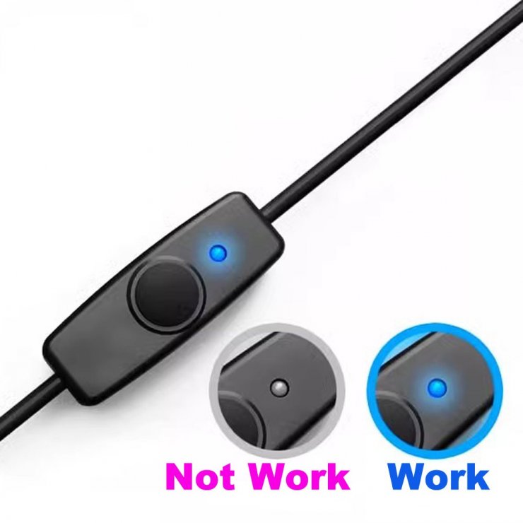 Imagine Cablu de incarcare USB type C cu switch ON/OFF T-T 1m Negru, kupaasw3
