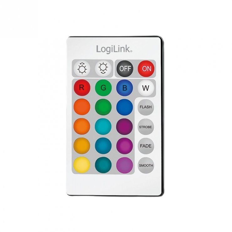 Imagine Banda LED RGB cu telecomanda 3m, Logilink LED007