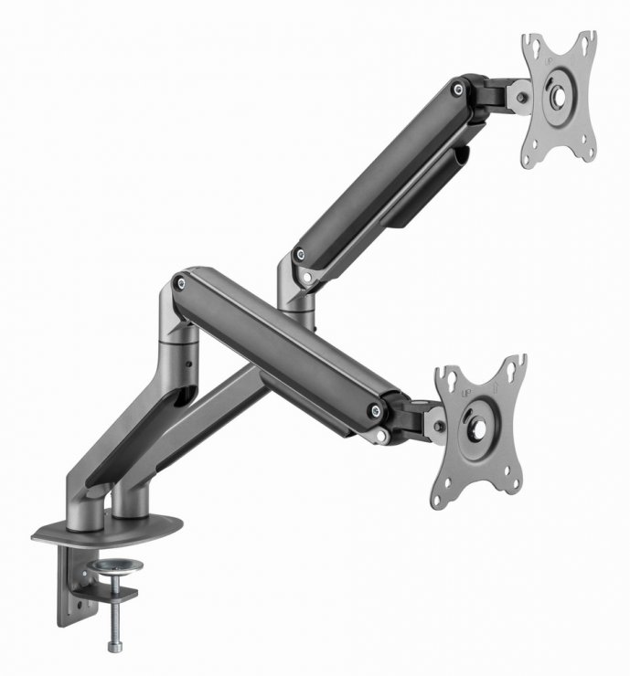 Imagine Suport 2 x monitor max 17-32" montare masa, Gembird MA-DA2-05