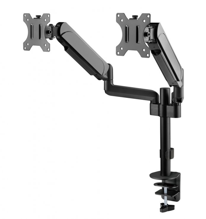 Imagine Suport masa pentru 2 monitoare 17"-32" max. 9kg, Gembird MA-DA2P-01