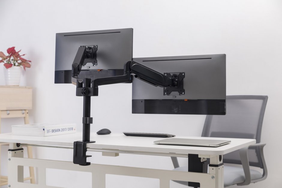 Imagine Suport masa pentru 2 monitoare 17"-32" max. 9kg, Gembird MA-DA2P-01