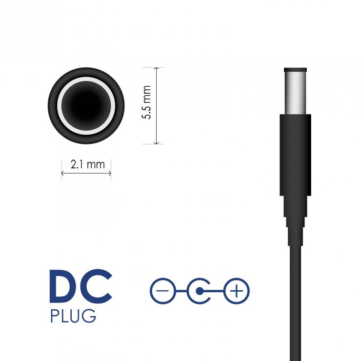 Imagine Incarcator priza la DC 5.5x2.1 mm 12V/400mA 4.8W Braun Silk-epil 1/3/5, AK-PD-11