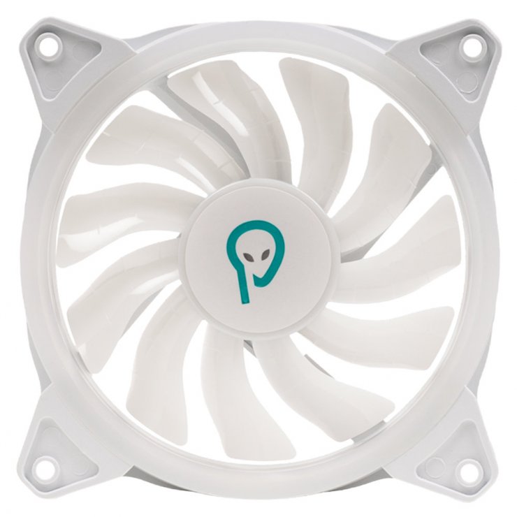Imagine Ventilator PC 120x120x25 mm ARGB 3/4 pini Alb, Spacer SPFC-120-WH-ARGB