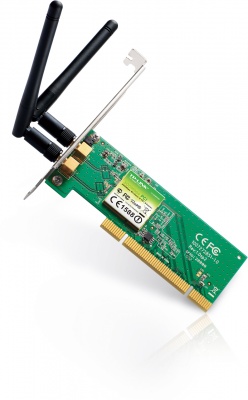 Imagine Placa de retea PCI Wireless 300Mbps, TP-Link TL-WN851ND