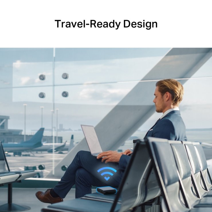 Imagine Router Travel AX1500 Wi-Fi 6, TP-LINK TL-WR1502X