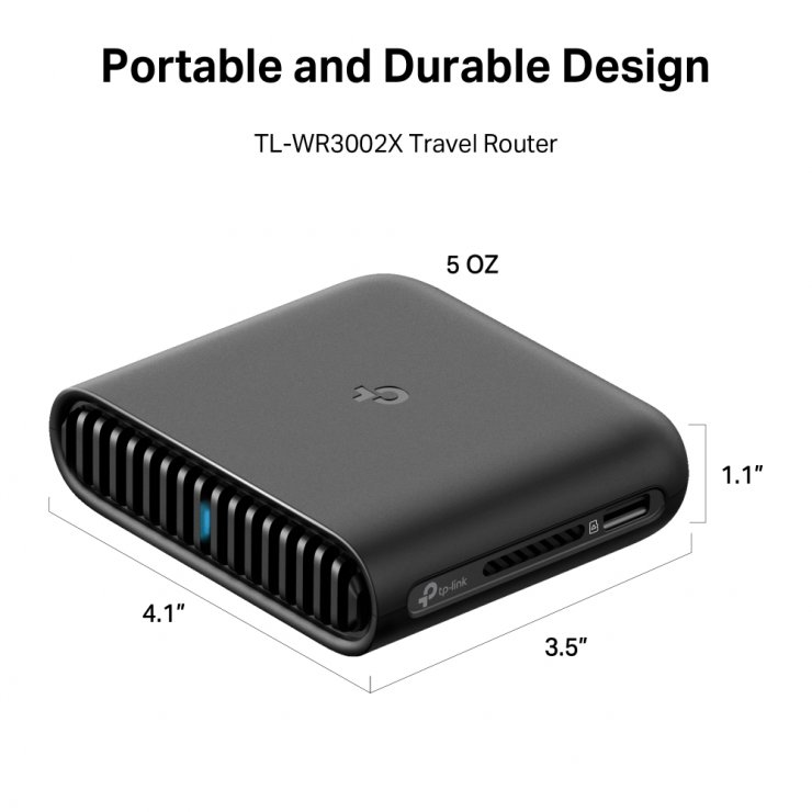 Imagine Router portabil AX3000 Dual-Band Wi-Fi 6, TP-LINK TL-WR3002X