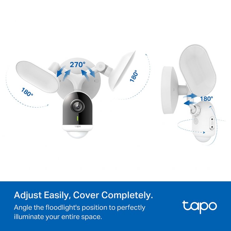 Imagine Camera de supraveghere IP exterior cu proiectoare 2K QHD, TP-LINK Tapo C720