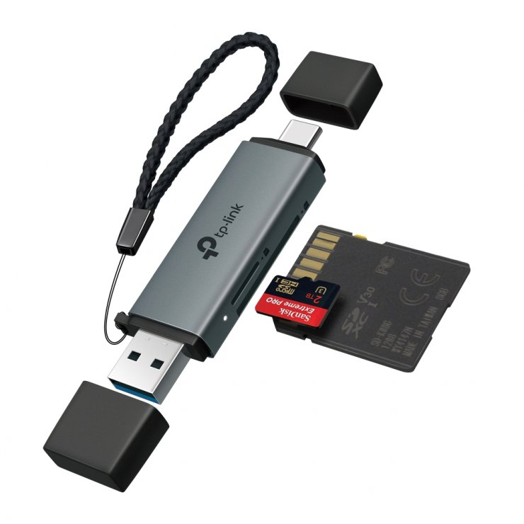 Imagine Cititor de carduri USB 3.0 type A+C la SD/microSD 3.0, TP-LINK UA430D