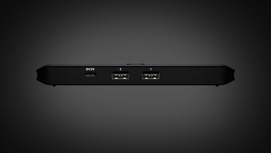 Imagine Sharing switch 2 x 4 USB 2.0 cu alimentare USB-C, ATEN US4224