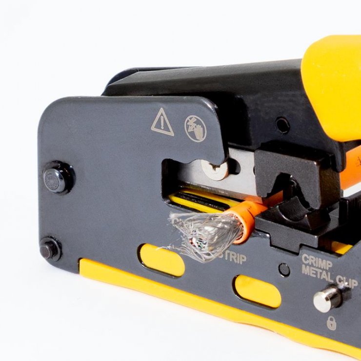 Imagine Cleste sertizat RJ45 conectori CAT5/6/6A/7 standard/pass through, Logilink WZ0060