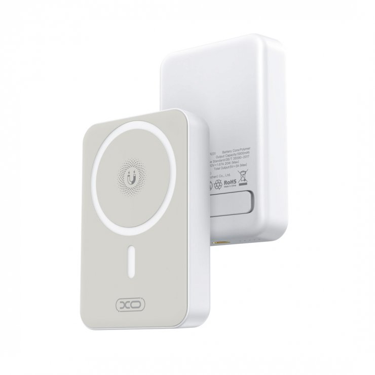 Imagine Power Bank 10000 mAh 20W MagSafe + bracket Alb, XO PR231